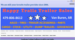 Desktop Screenshot of happytrailstrailersales.com