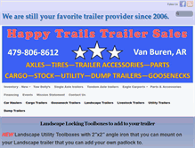 Tablet Screenshot of happytrailstrailersales.com